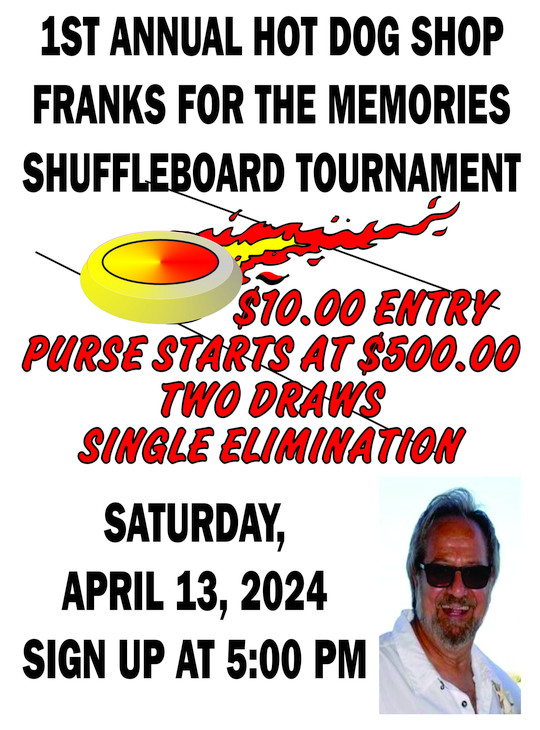 Shuffleboard Tournament Every Sunday